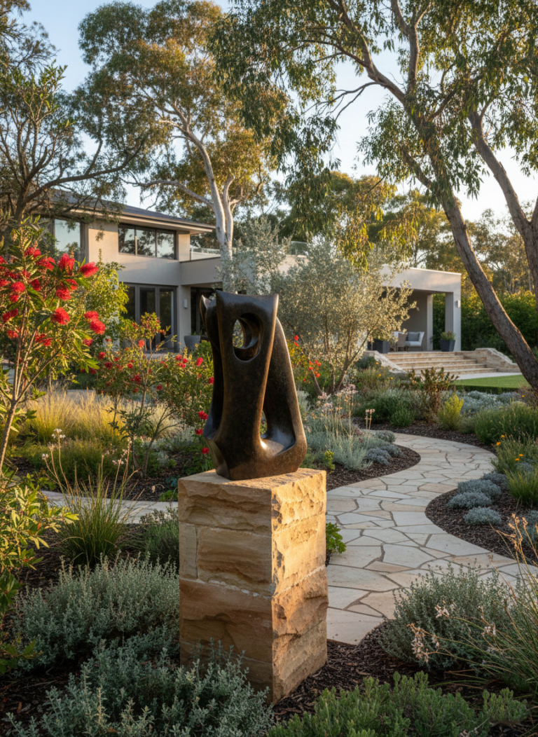 Bronze Abstract Sculpture – Lacunae by Robin Holliday, 100x48x28cm - view 2