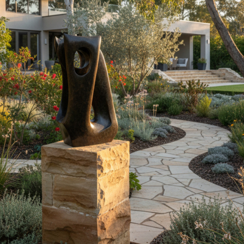 Bronze Abstract Sculpture – Lacunae by Robin Holliday, 100x48x28cm | ARTpark Australia
