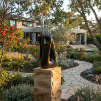 Bronze Abstract Sculpture – Lacunae by Robin Holliday, 100x48x28cm | ARTpark Australia