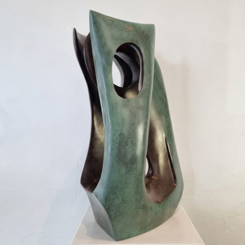 Bronze Abstract Sculpture – Lacunae by Robin Holliday, 60x32x22cm | ARTpark Australia