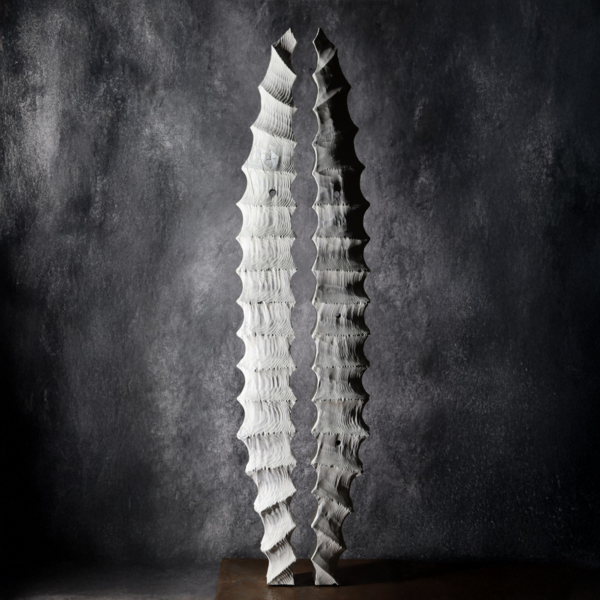 Timber Totem Sculpture – Bianco by Lucas Guilbert, 165x56x14cm | ARTpark Australia