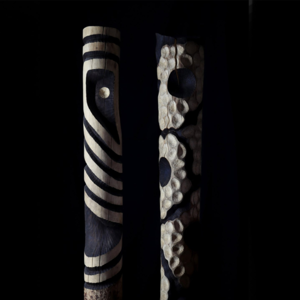Timber Wall Sculpture – Cells II by Lucas Guilbert, 178x30x30cm | ARTpark Australia