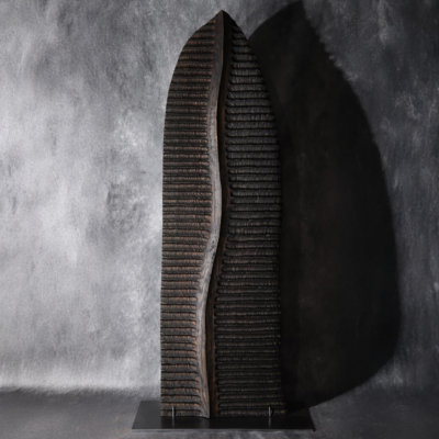 timber sculpture, totem sculpture, lucas guilbert sculpture