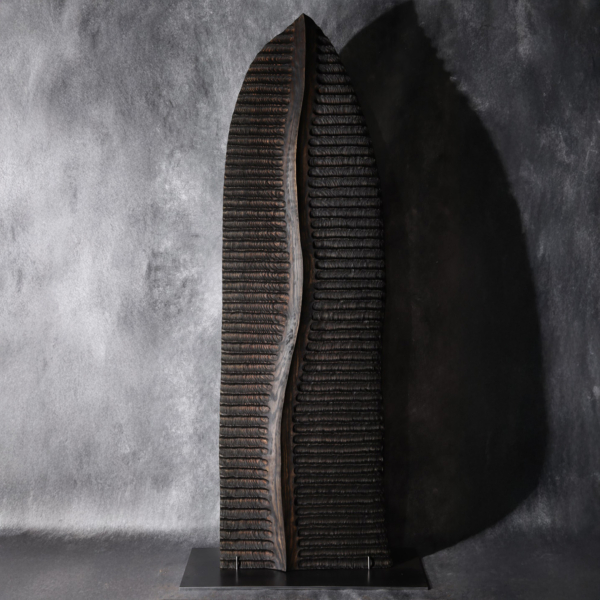 timber sculpture, totem sculpture, lucas guilbert sculpture