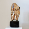 gold sculpture, bronze interior sculpture, Sonia Payes Sculpture