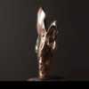 gold sculpture, bronze interior sculpture, Sonia Payes Sculpture