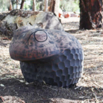 timber sculpture, animal sculpture, playground sculpture, animal sculpture