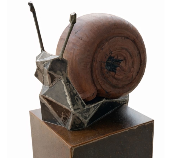 Timber Snail Sculpture – Carved Animals by Lucas Guilbert | ARTpark Australia