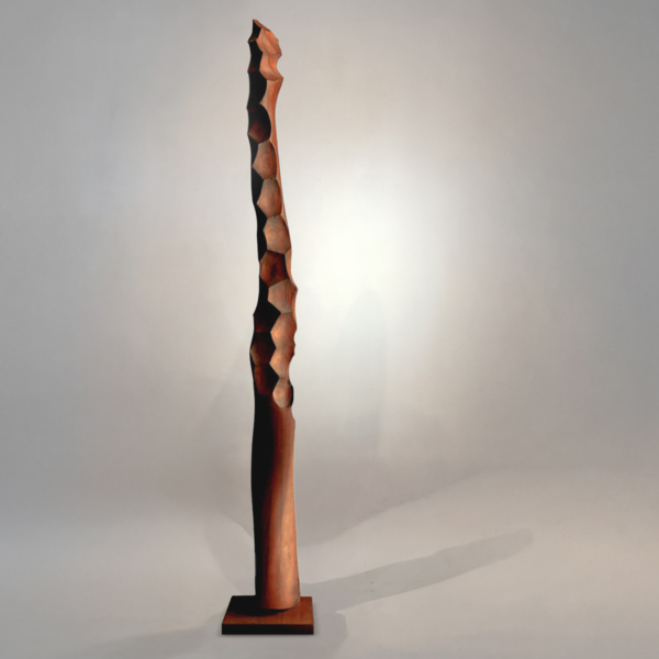 Timber Totem Sculpture – Re by Lucas Guilbert, 130x20x12cm | ARTpark Australia