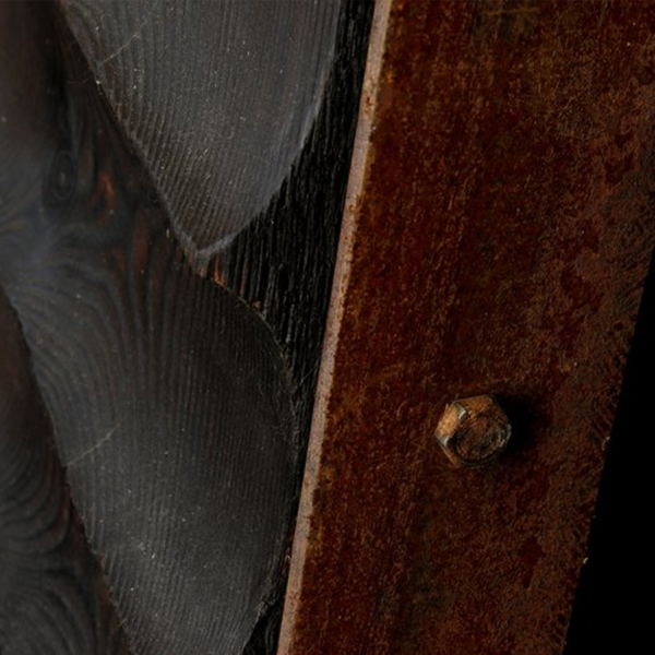timber sculpture, wall sculpture