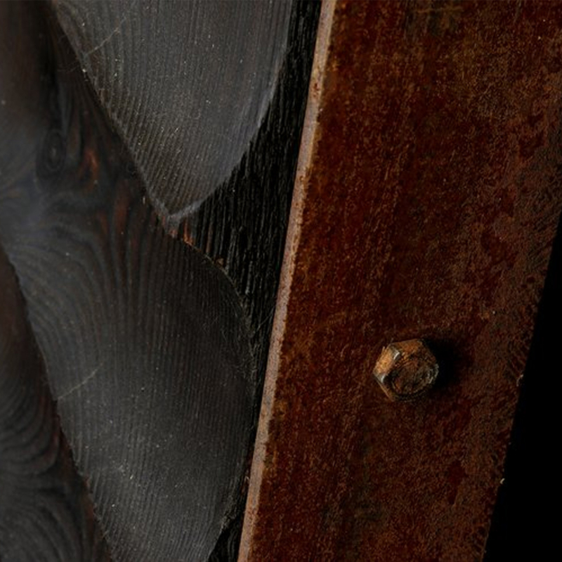 timber sculpture, wall sculpture