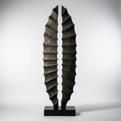timber sculpture, totem sculpture, lucas guilbert sculpture