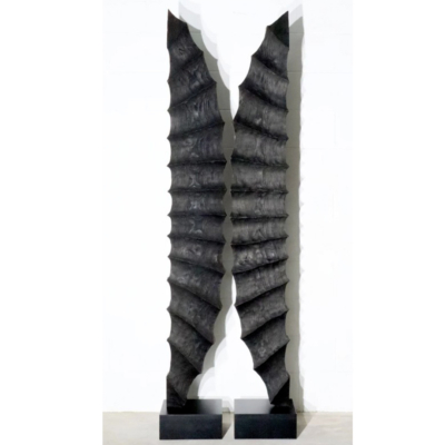 timber sculpture, totem sculpture, lucas guilbert sculpture