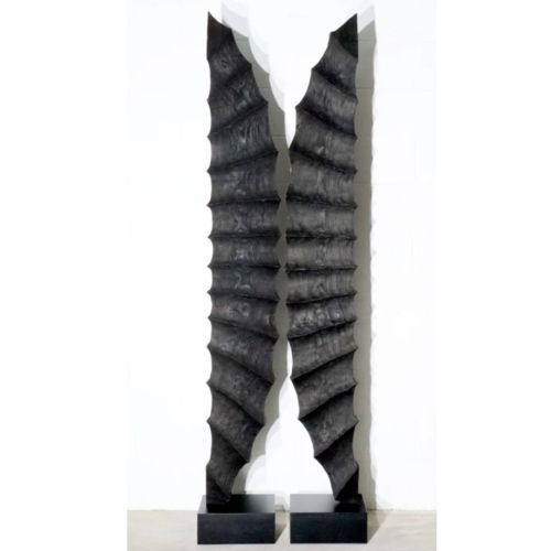 Timber Totem Sculpture – Sama by Lucas Guilbert, 205x60x26cm | ARTpark Australia