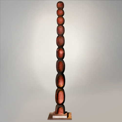 Timber Totem Sculpture – Acaseed by Lucas Guilbert, 240x30x20cm | ARTpark Australia
