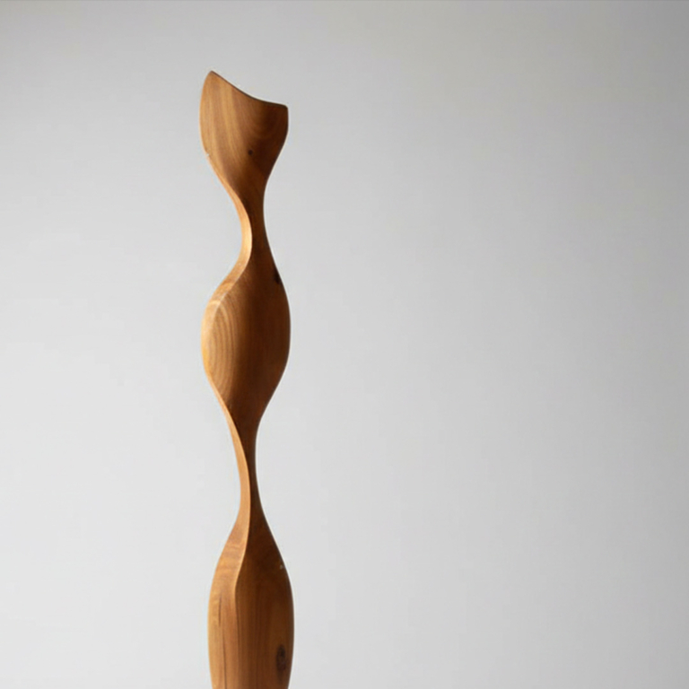 Timber Totem Sculpture – Ceta by Lucas Guilbert, 180cm - view 2