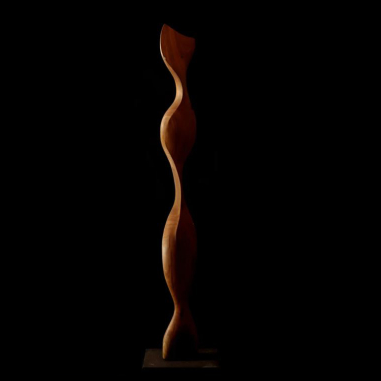 Timber Totem Sculpture – Ceta by Lucas Guilbert, 180cm - view 4