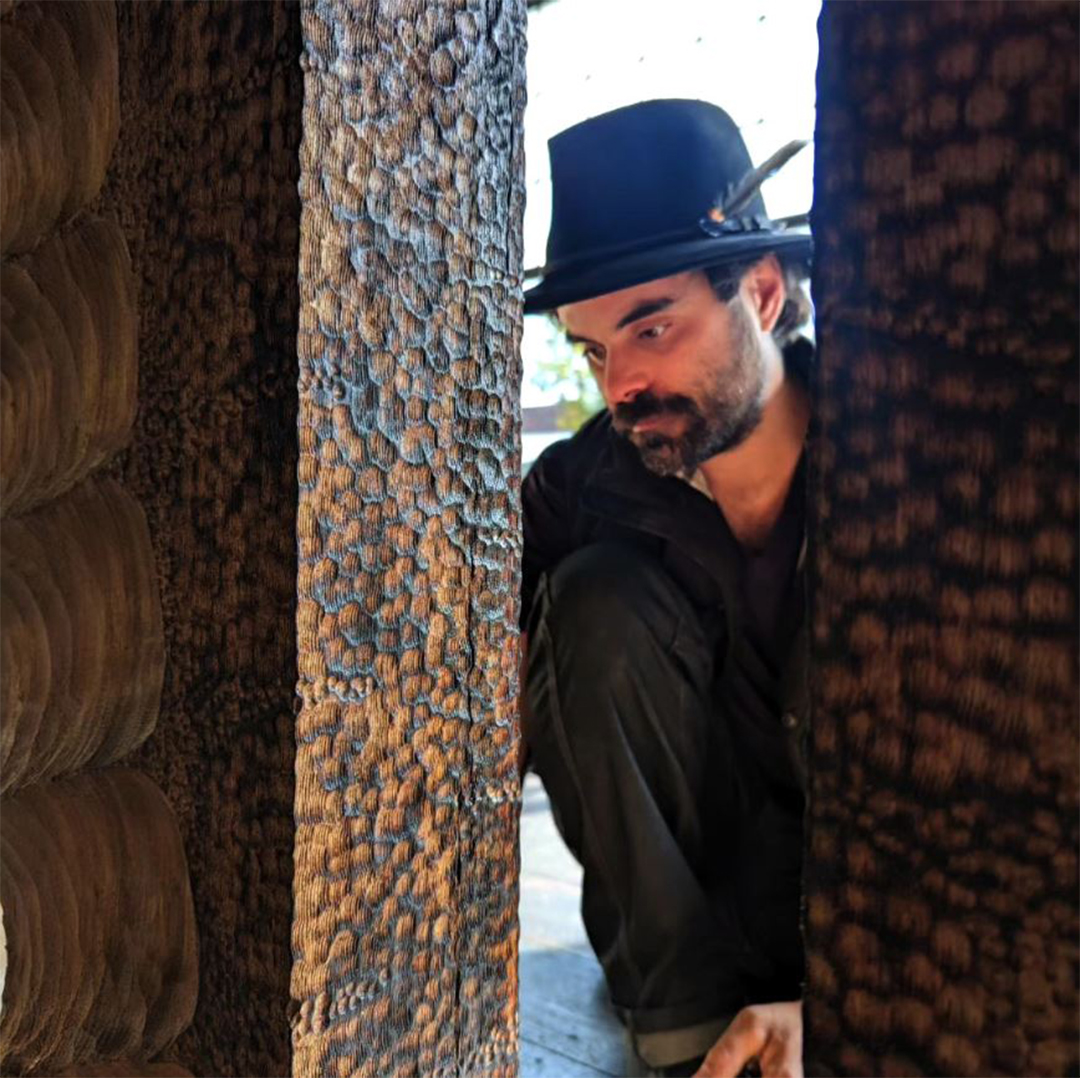 timber sculpture, totem sculpture, lucas guilbert sculpture