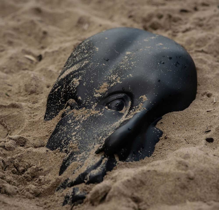 Relics – Earth by Sonia Payes - Powder-coated abstract figurative sculpture - view 4