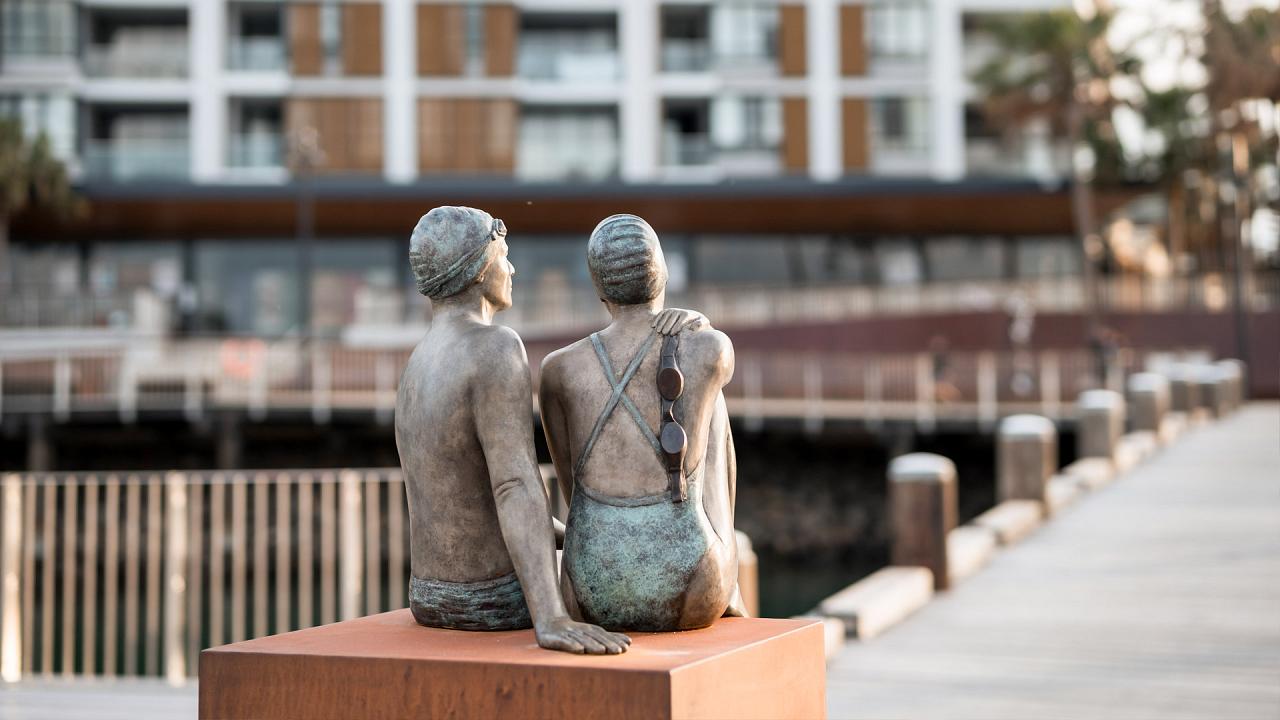 australian bronze sculpture, outdoor sculpture