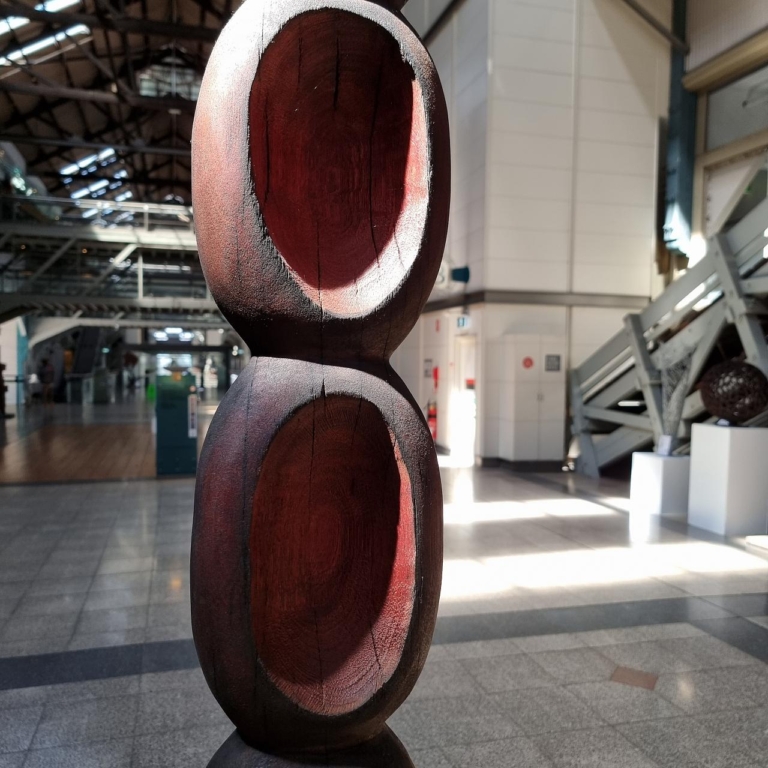 Acaceed by Lucas Guilbert - Timber interior totem sculpture, 2.5m - view 6