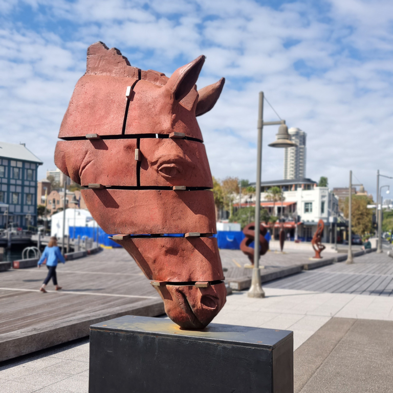 Equus by Stephen Glassborow - Bronze animal garden sculpture, 1.8m - view 3